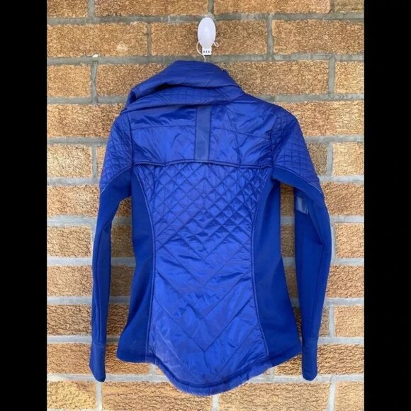 Athleta Women’s Jacket Coat Blue  Quilted Fitted XS - Picture 9 of 9